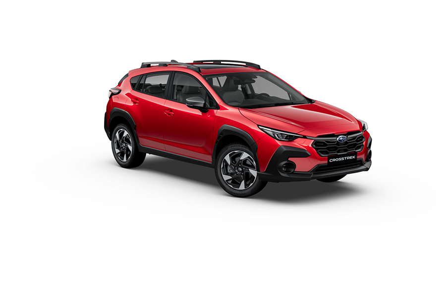 Subaru Crosstrek màu đỏ pha lê